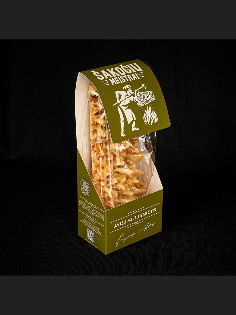 Avižų miltų šakočio juostelė